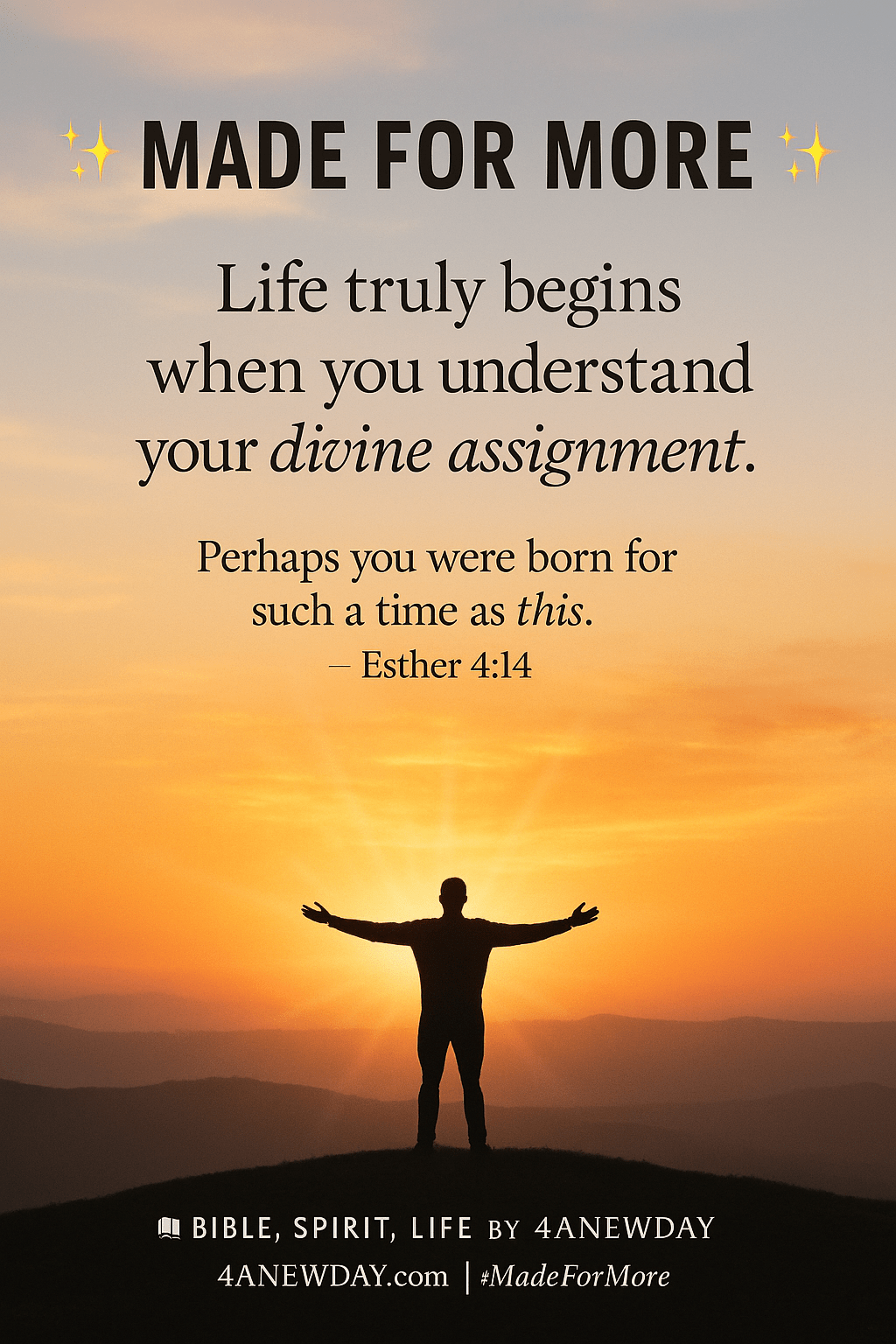 Bible, Spirit, Life: Daily Words to Move You”Made for&nbsp;More”