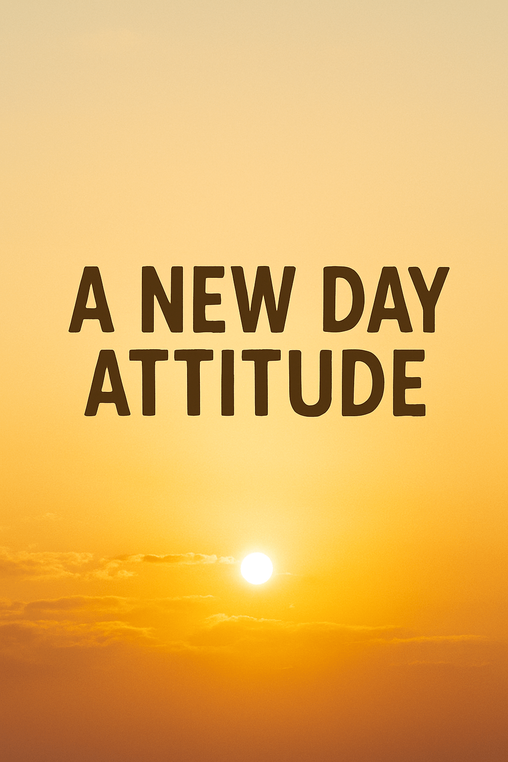 🌅 A NEW DAY&nbsp;ATTITUDE